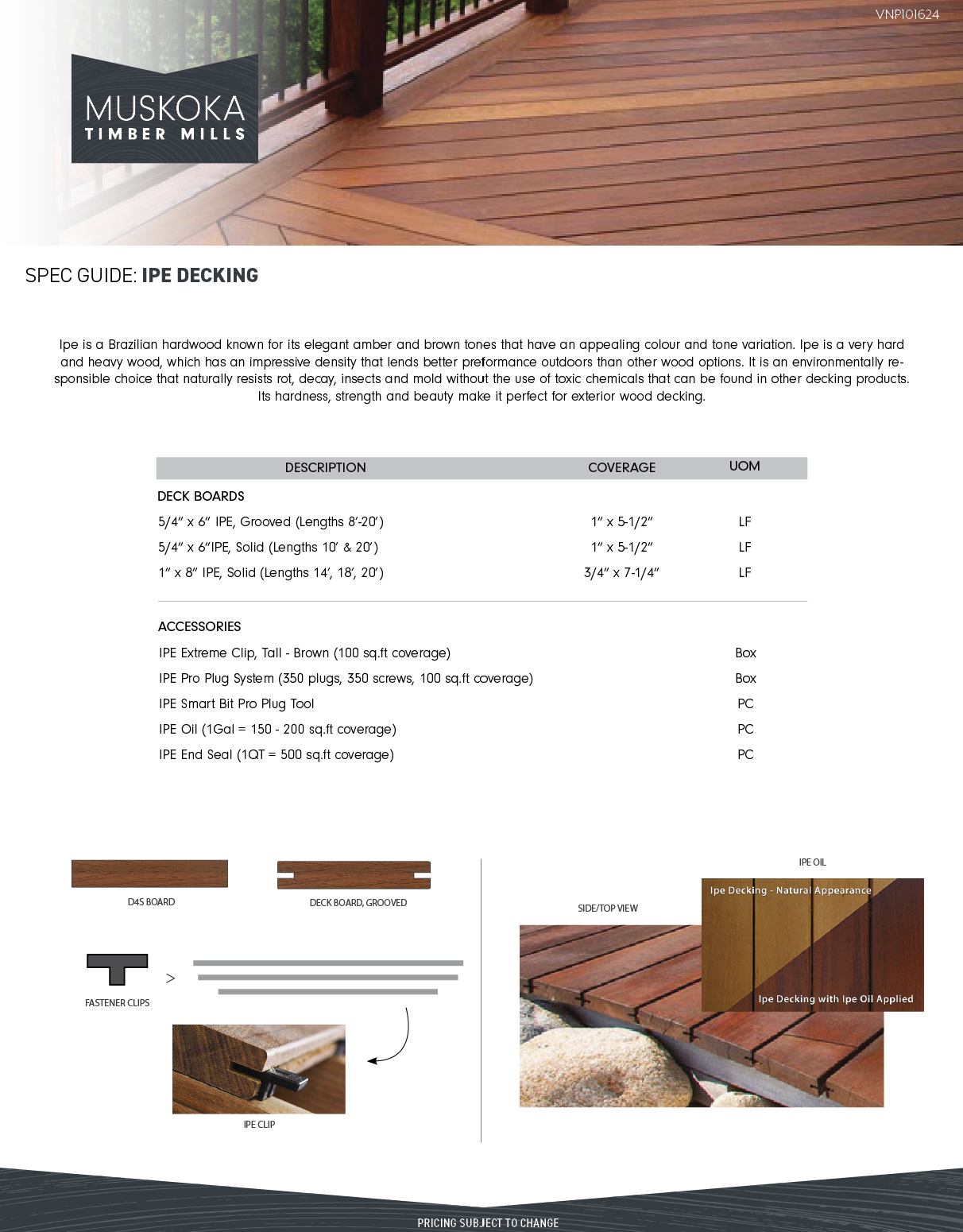 Ipe Decking Spec Guide